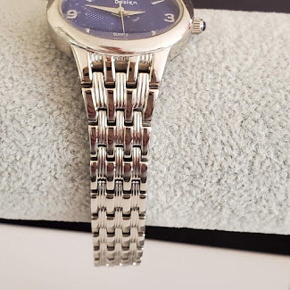 Steel by Design Women's Watch Blue Dial Oval Stainless Steel New without Tags‎ - Picture 5 of 7